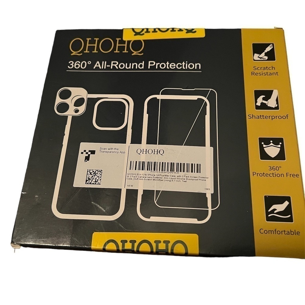 QHOHQ 360 ALL- ROUND PROTECTION (5 - PIECE) FOR IPHONE FOR 14 PLUS/MAX